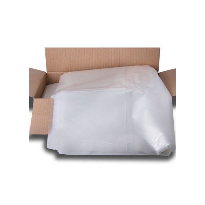 200 Pack Heavy Duty Clear Bin Liners 18x29x39, 136 Gauge Transparent Refuse Sacks, Strong Polythene Waste Bags