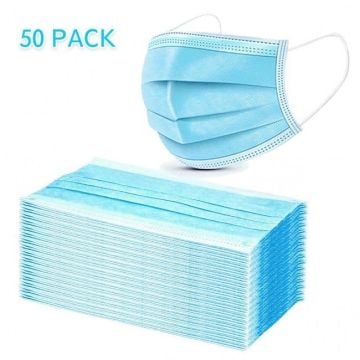 Disposable Civilian Protective Type 1 Face Masks 3 Ply - Pack of 50