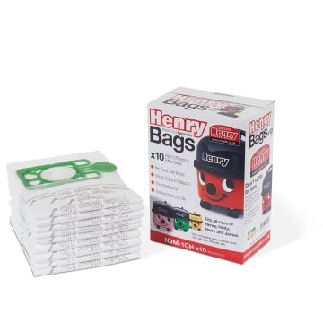 Genuine Numatic Brand Henry Hoover Hepaflo Vacuum Dust Bags - NVM-1CH - 604015, 907075